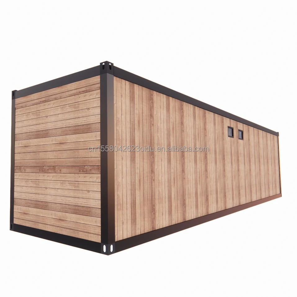 EU 40ft double bedroom container  glass door prefabricated living room container room