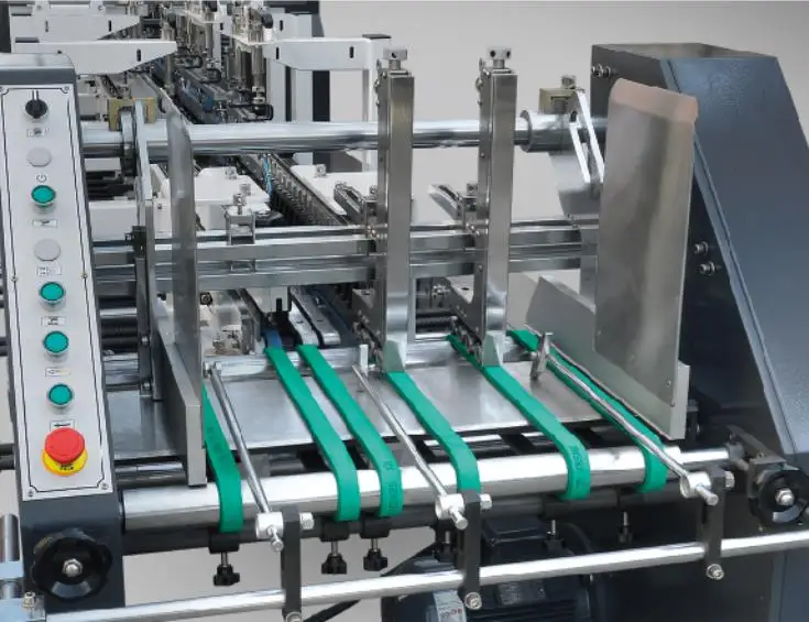 AS-800C Automatic Crash Bottom Lock Box Folding Gluing Machine