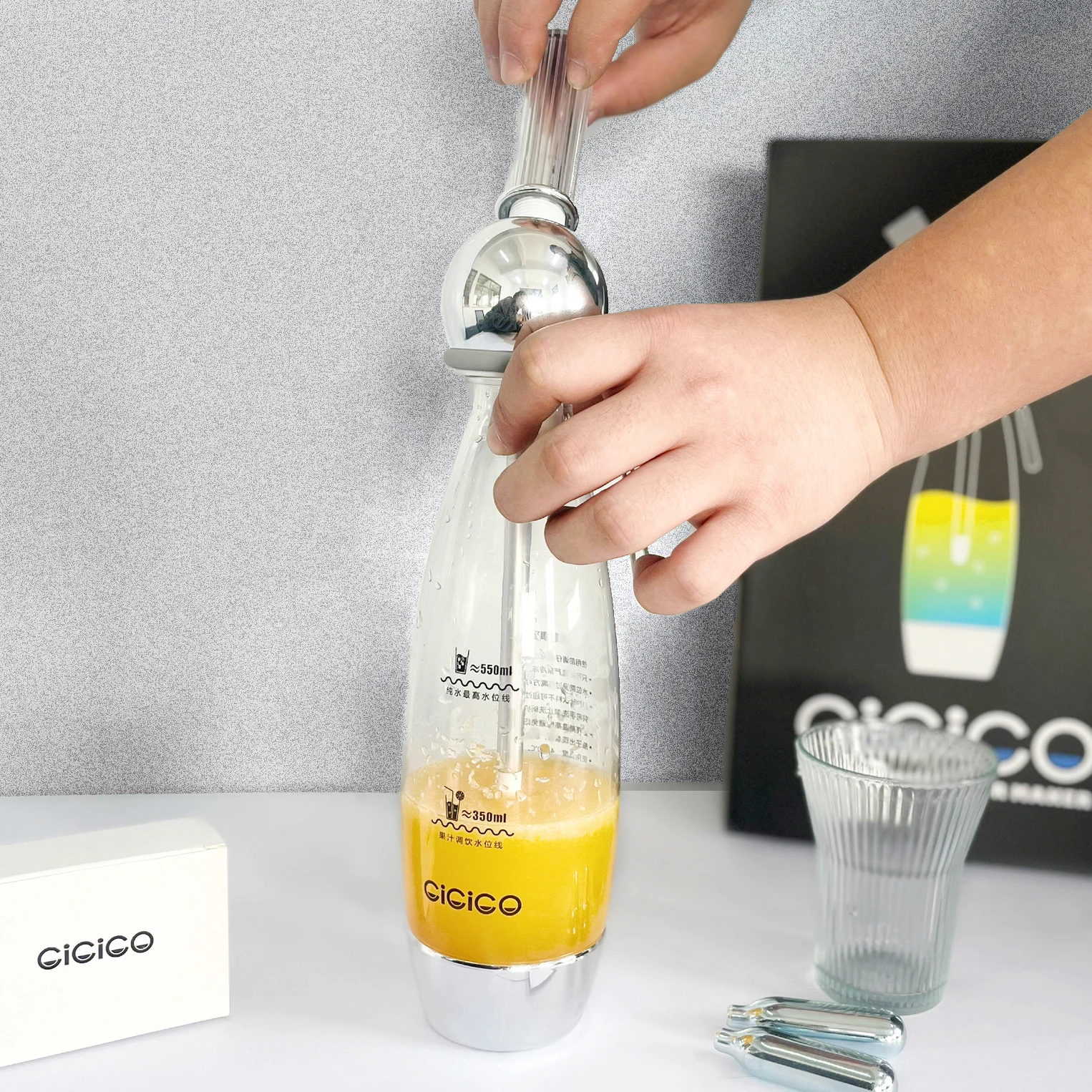 Soda stream portable sparkling water commercial soda maker machine for carbonated drinks