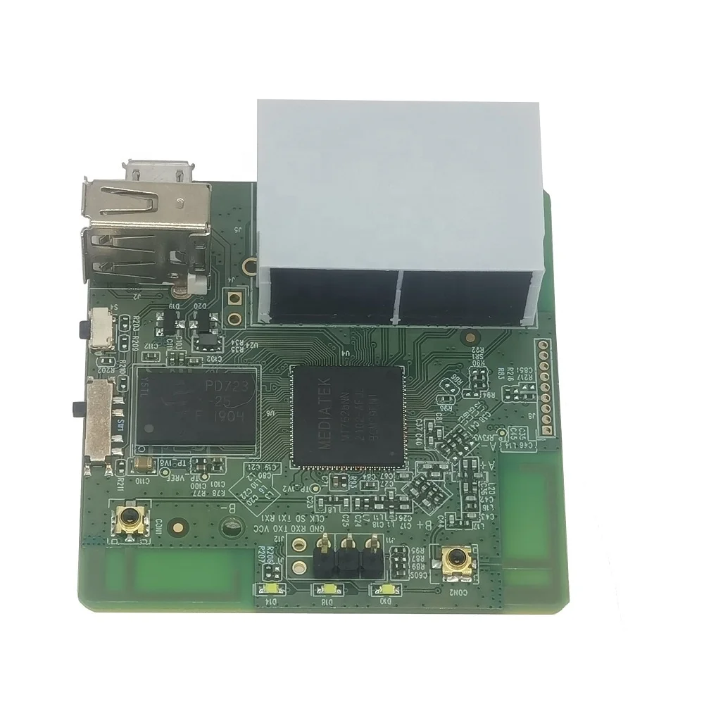 100% e-test многослойный 1,0 2,0 толщина меди 4g wifi роутер pcba плата