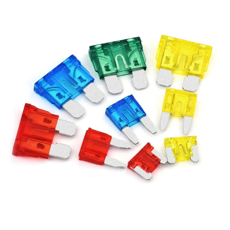 Low voltage auto fuse fusibles automotriz 2A to 40A zinc alloy car fuse 10a/15a/20a car fuse set small car insert fuse