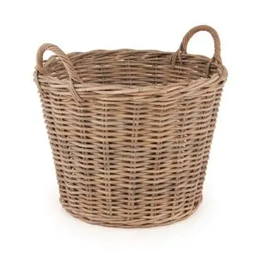 Garden Basket Manufacture Eco Friendly Vintage Laundry Hotel Decoration Pot Planter OEM ODM Garden Giant Rattan Log Basket