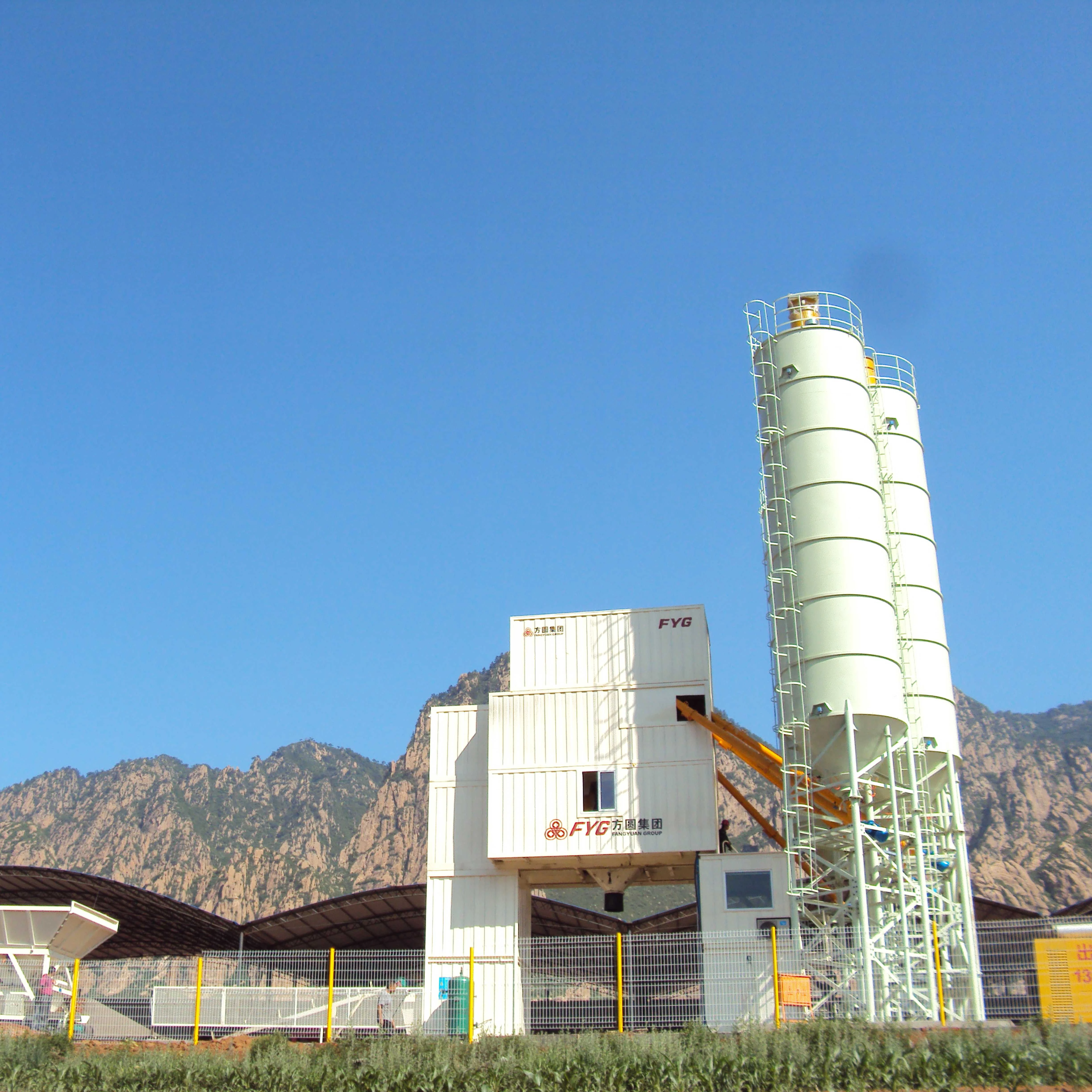 HZS90 Modular Container-Design Electric Mixing Plants New Condition Production Line with Core Motor Components