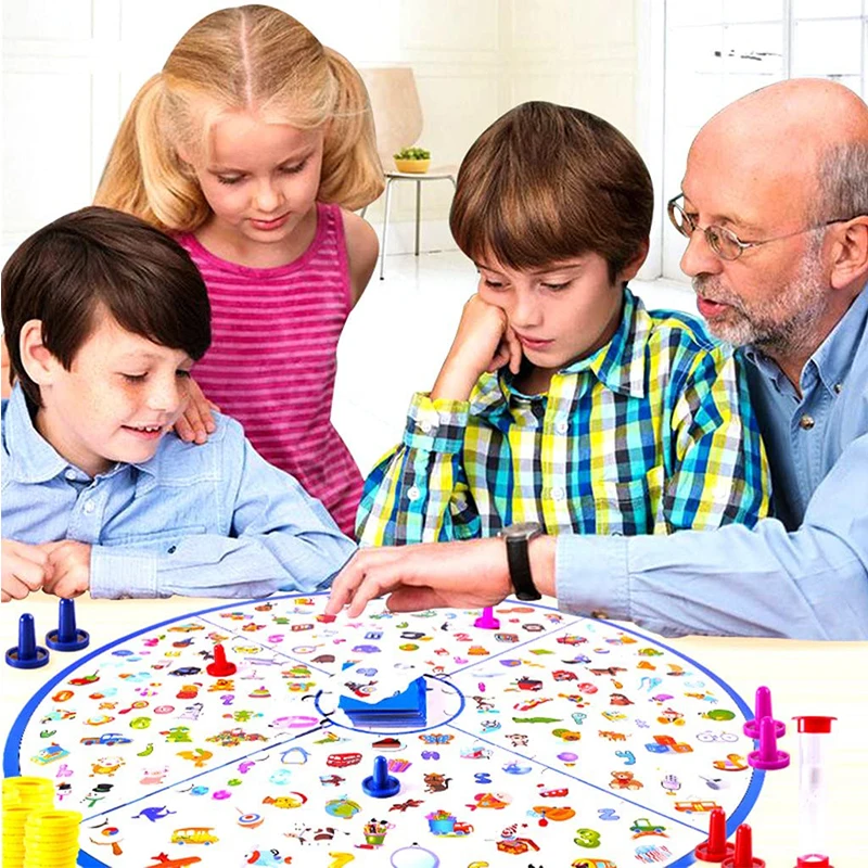 Educational Toys Kids  Detectives Card Looking Chart Board Game for Child Puzzle Brain Reaction Training Game Family Game Toy