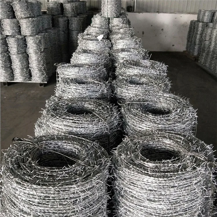 2022 High Quality 12.5 Gauge Rustproof Barbed Wire Price Per Roll Prison Barbed Wire Fencing For Sale