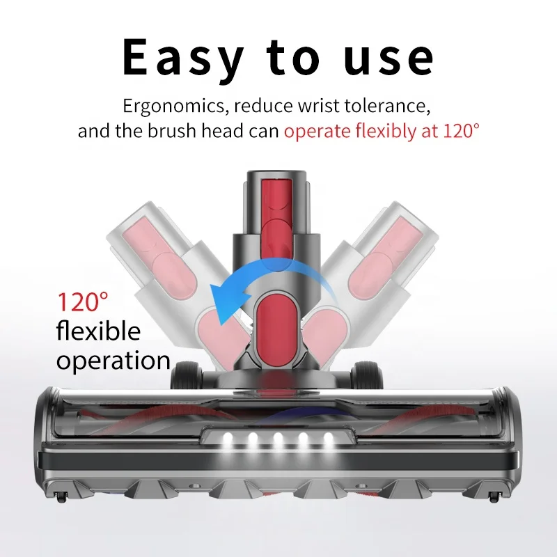 Easy Vacuum Cleaners Parts Carpet Floor Motor Head Motorized Electric Cleaning removable Roller Brush For Dysons V7 V8 V10 V11