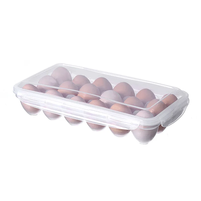 2023 Multi Compartment Egg Storage Box Egg Storage Container Tray Refrigerator Preservation Wholesale