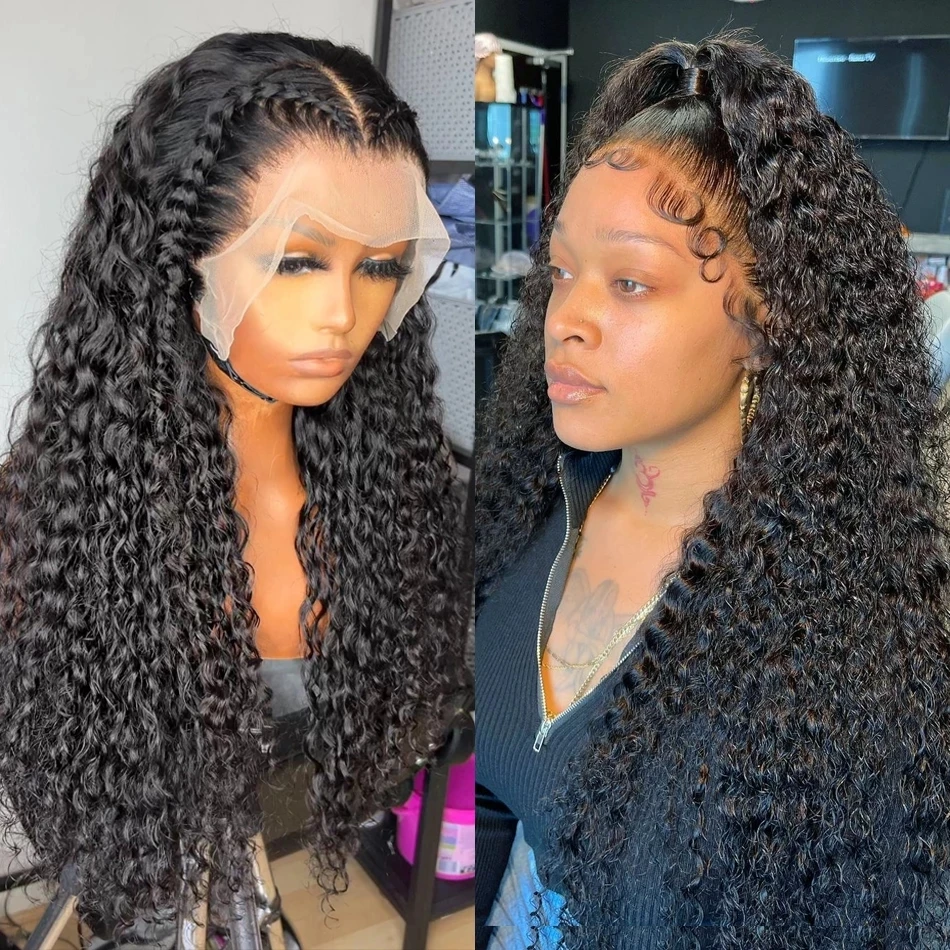 Lace Front Wig ,250% Density Highlight Full Lace Wig Ombre Human Hair for Women Brazilian Hair Kinky Human Hair Wig, KBL 28 Inch