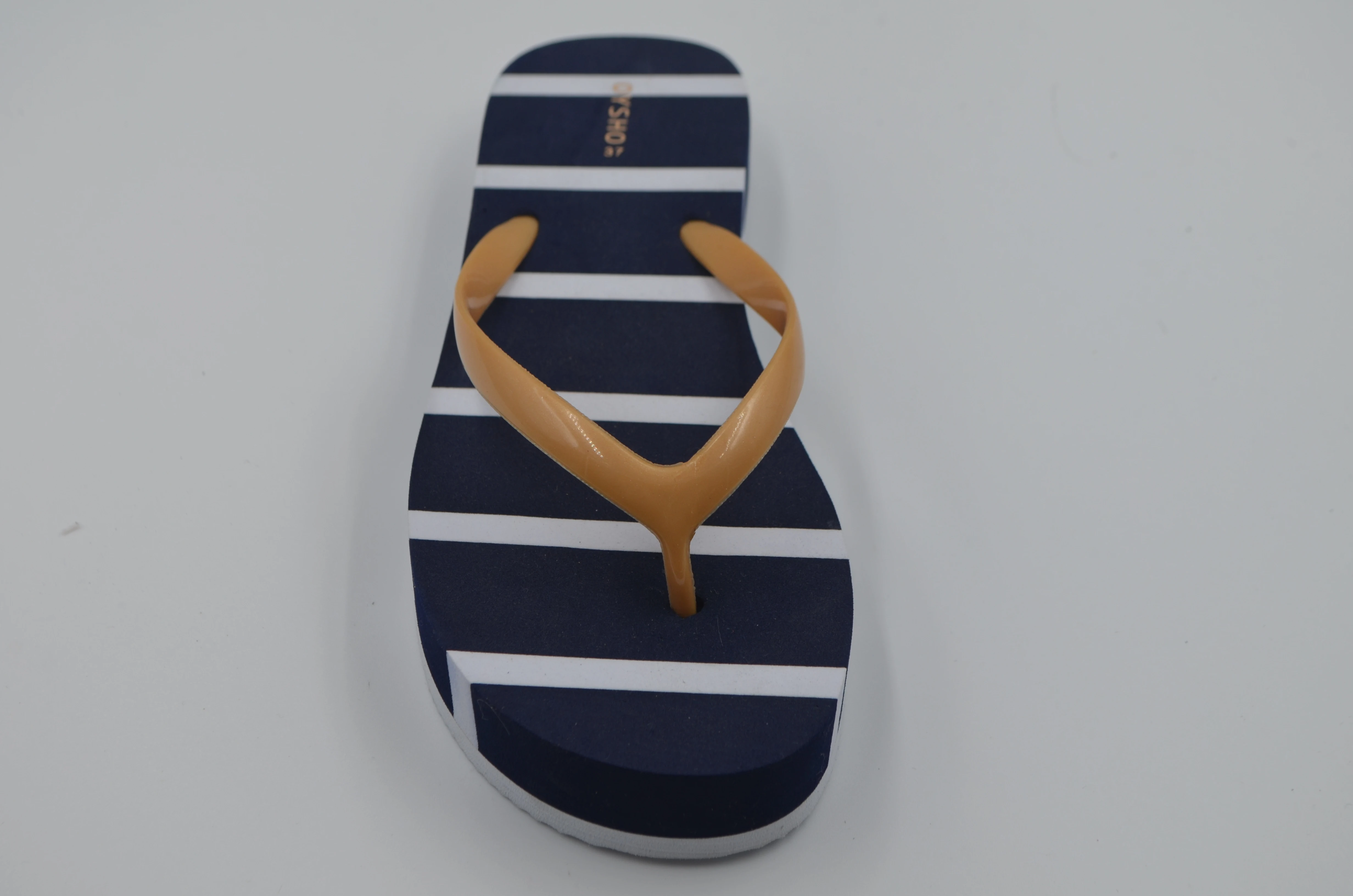 Best Quality Cheap Summer Soft Navy Style Stripe Ladies Slipper Flip Flop Sandals