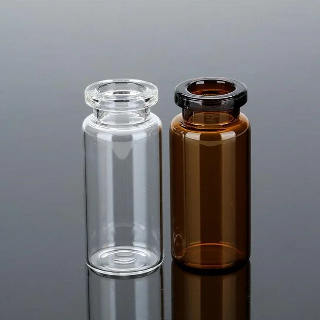 Customized 8ml 10ml Clear USP Type I Neutral Pharmaceutical Crimp Top Tubular Glass Vial with Caps wholesale