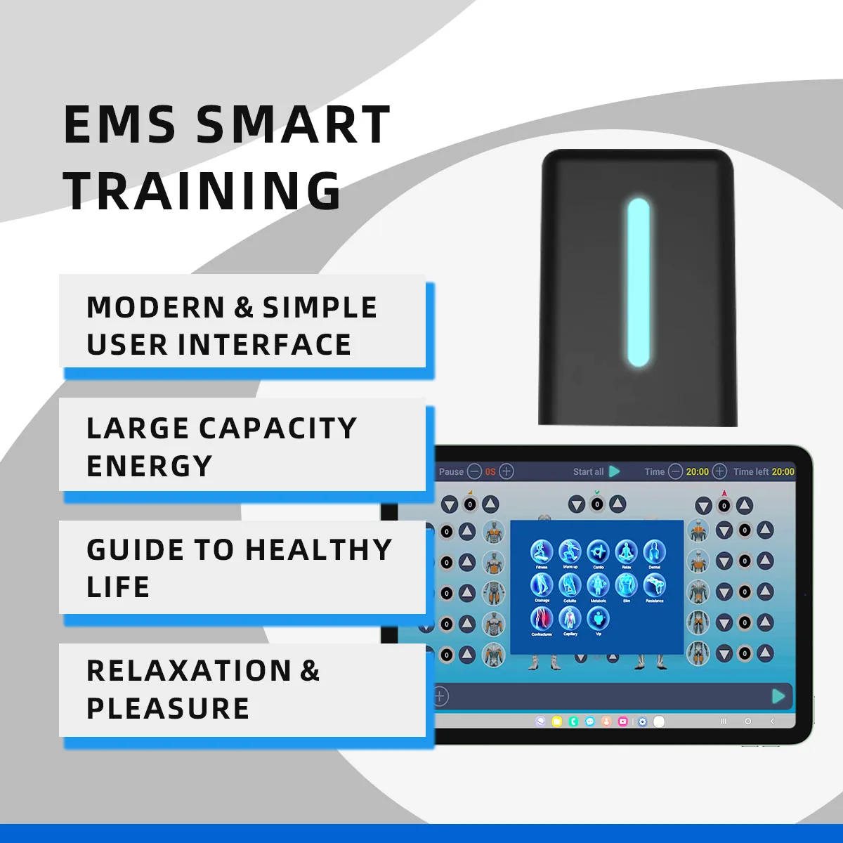 Single-layer EMS Suit For Muscle Growth Electrical Stimulation Training Suit at Home EMS
