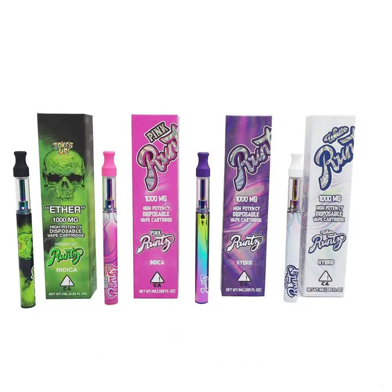 Новый стиль CBD картридж Runtz одноразовые электронные сигареты Vape