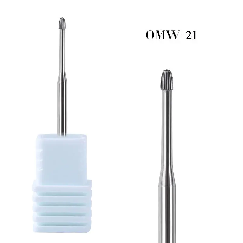 Cone Diamond Carbide Nail Drill Cuticle Cleaning Bit Electric Nail Art Replacement Burr Manicure File Tool