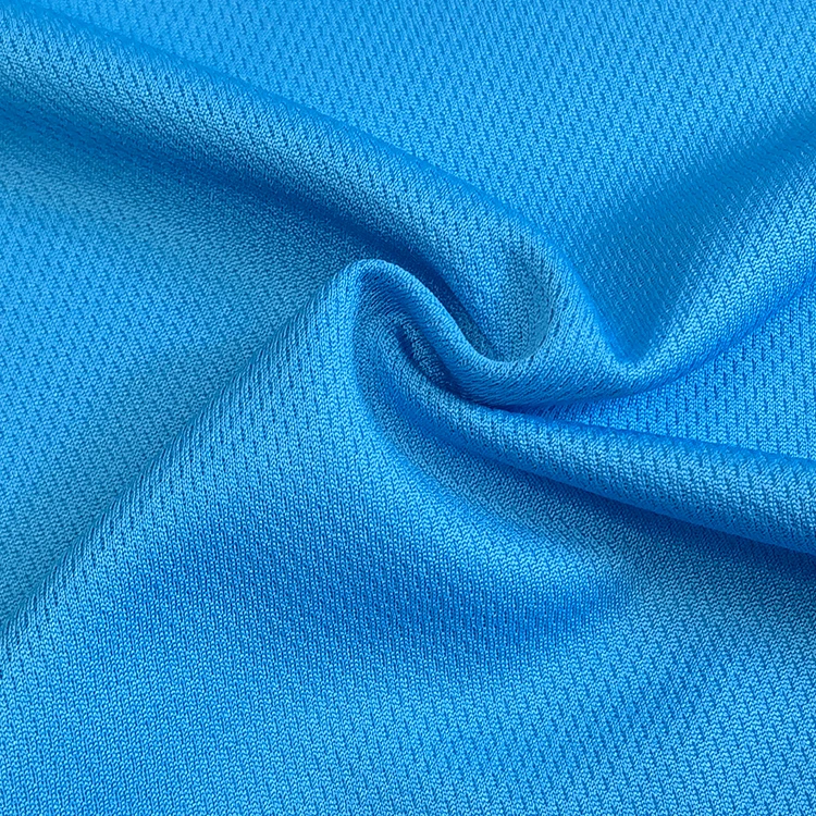 Custom Knitted 100% Polyester Eyelet Wicking Mesh Sport Football Jersey Bird Eye Fabric for Gym Wear,Sportswear