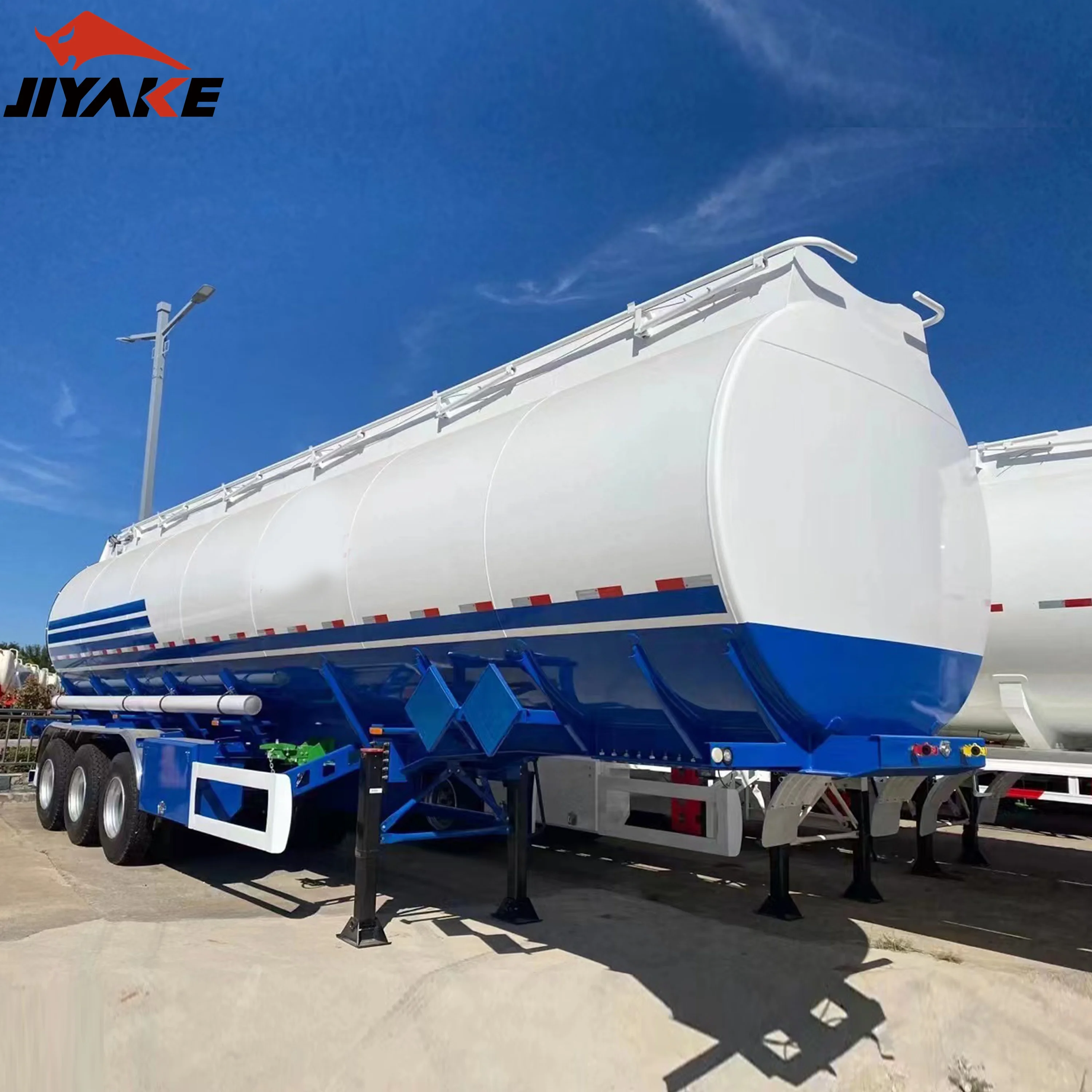 JIYAKE new design 3-axles Lpg Fuel Tank  Truck Semi Trailer for gas transport