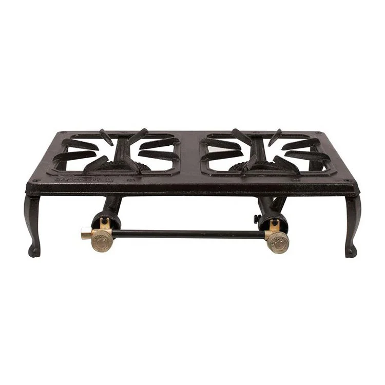 China Manufacturer Factory Price Portable Wok Burner Cast Iron Gas Double Stove