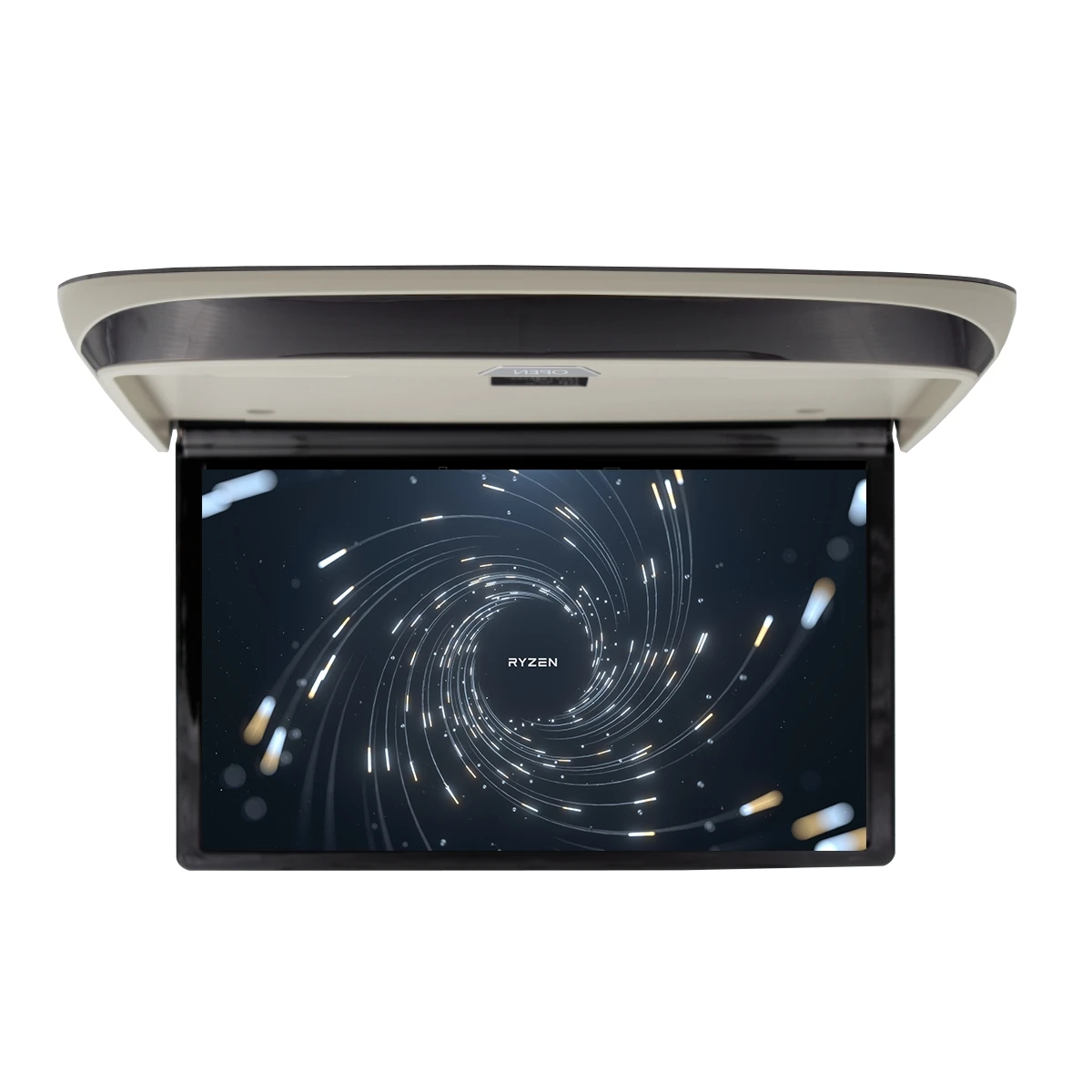 DJZG Car roof mount Flip down monitor / Car Ceiling Mounted Monitor Bus LCD TV 16 Inch rooftop car TV For Mercedes v class w447