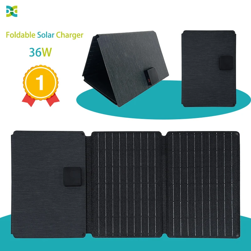 Homeuse Portable 36W Folding Solar Panels Foldable Solar Panel Kit Foldable Solar Charger For Phone Laptop Ipods Power Bank