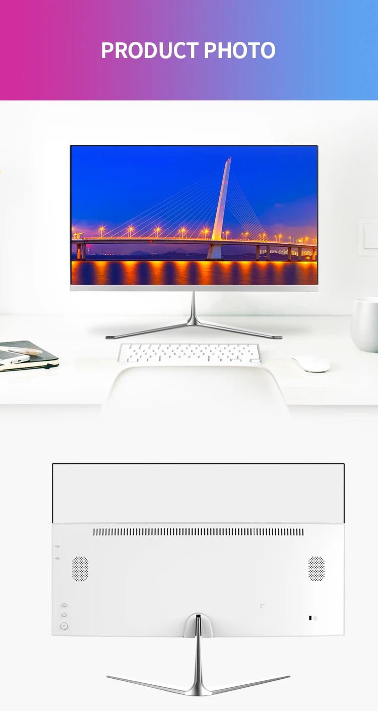 
SEALAN aio desktop pc 23.8inch i5-4300M led monitor wholesale 8GB RAM 480GB SSD 2.6GHz for gaming or cad hardware computer 