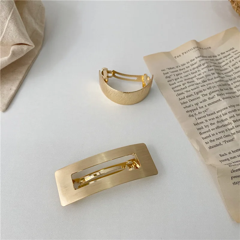 custom  casting nickle alloy hair barrette clip for women hot selling wholesale hair clip