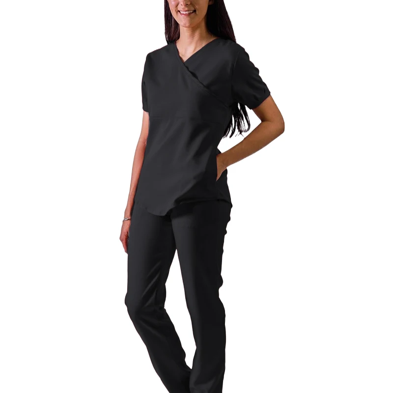 Best Name Brand Medical Scrubs Uniforms Jogger Sets High Quality Rayon Silk Printed Technique Nurse Application Hospital Use OEM
