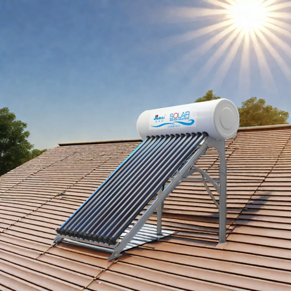 JIADELE Calentador Solar De Agua Solares  tanque De Agua Pressure Water Geyser 300L 150 Liter Solar Water Heater Thermometer