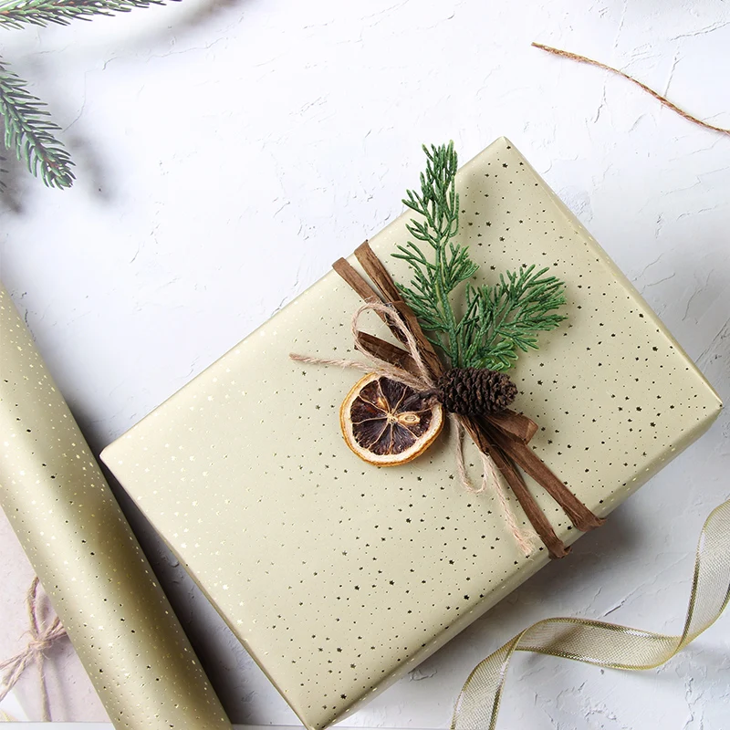 Explosion of promotio flower a4 80gsm  roll  gift custom stamping stone wrapper paper printed packing bouquet wrapping paper set