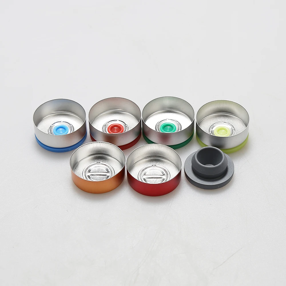 LANJING Customized Disposable Pharmacy Glass Vials Clear Vial Glass Bottle PharmaceuticClear Amber Vial Aluminium Lid