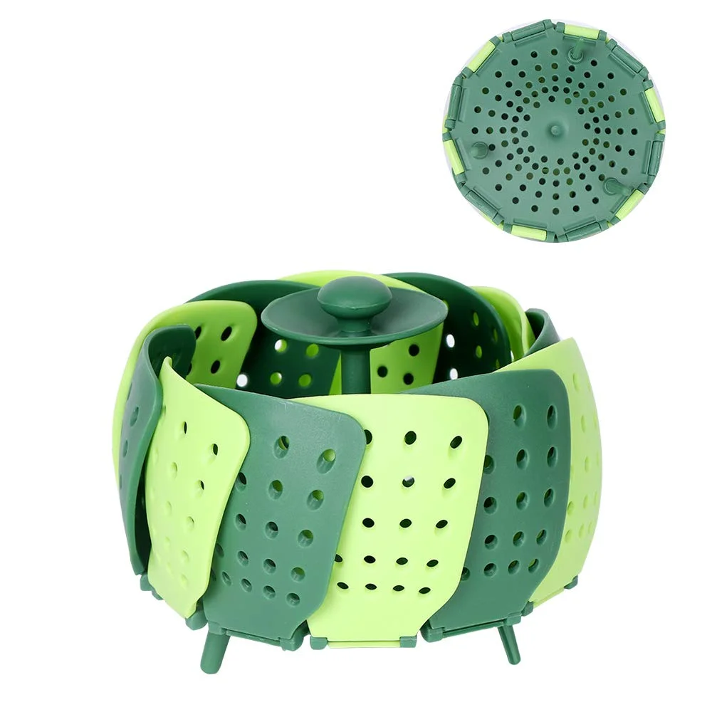 BPA Free & Food Grade Approved Food Grade Dishwasher Safe Silicone Steaming Basket