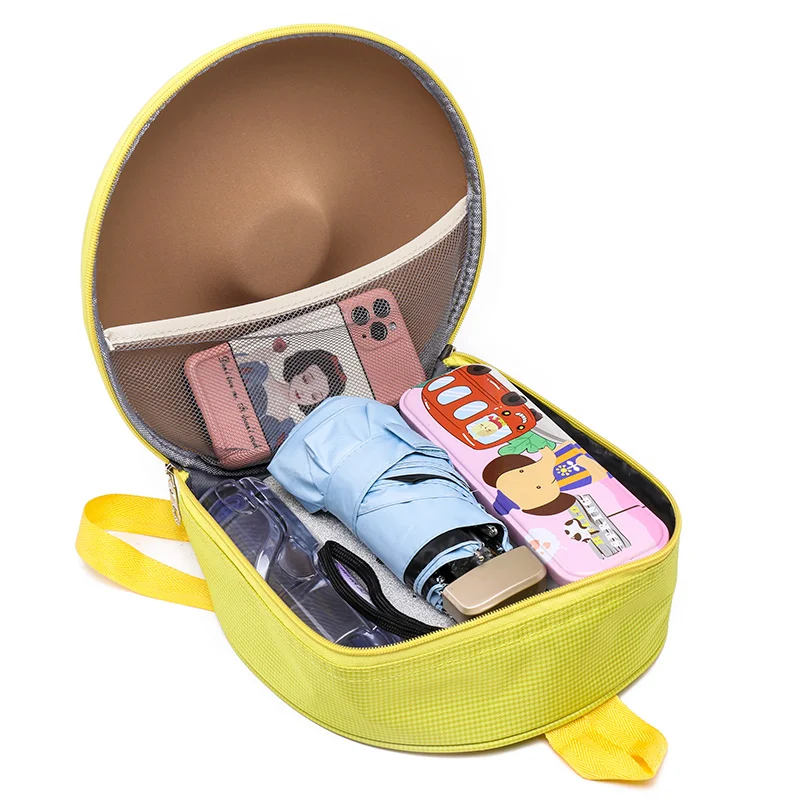 New design cute EVA cartoon eggshell kindergarten school bags Hard shell doughnut children schoolbag backpack for girls