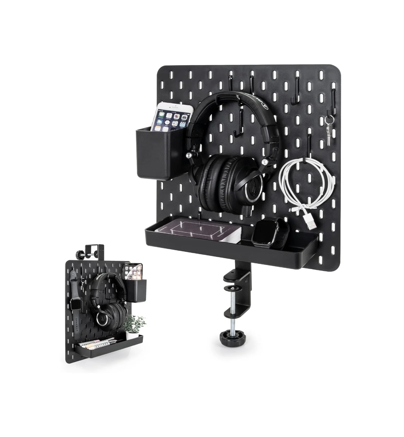 Pegboard Combination Wall Organizer or Office Gaming Craft Organisation, Ornament Display, Nursery Storage