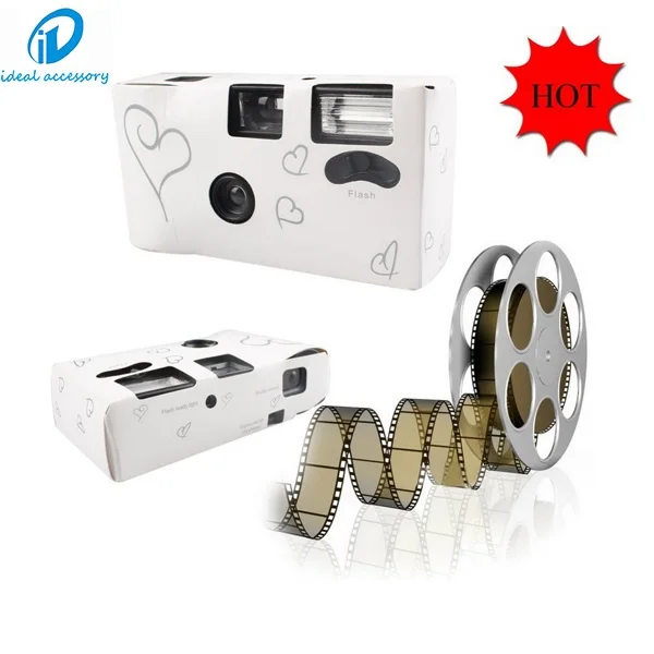 35mm Film Cheap Quick Rig Disposable Camera with Flash