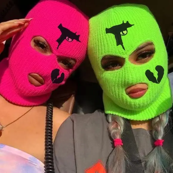 Оптовая продажа, лыжная маска с индивидуальным принтом, вязаная маска на все лицо, лыжная маска, Балаклава, вязаная шапка, шапка, Акриловая Лыжная маска