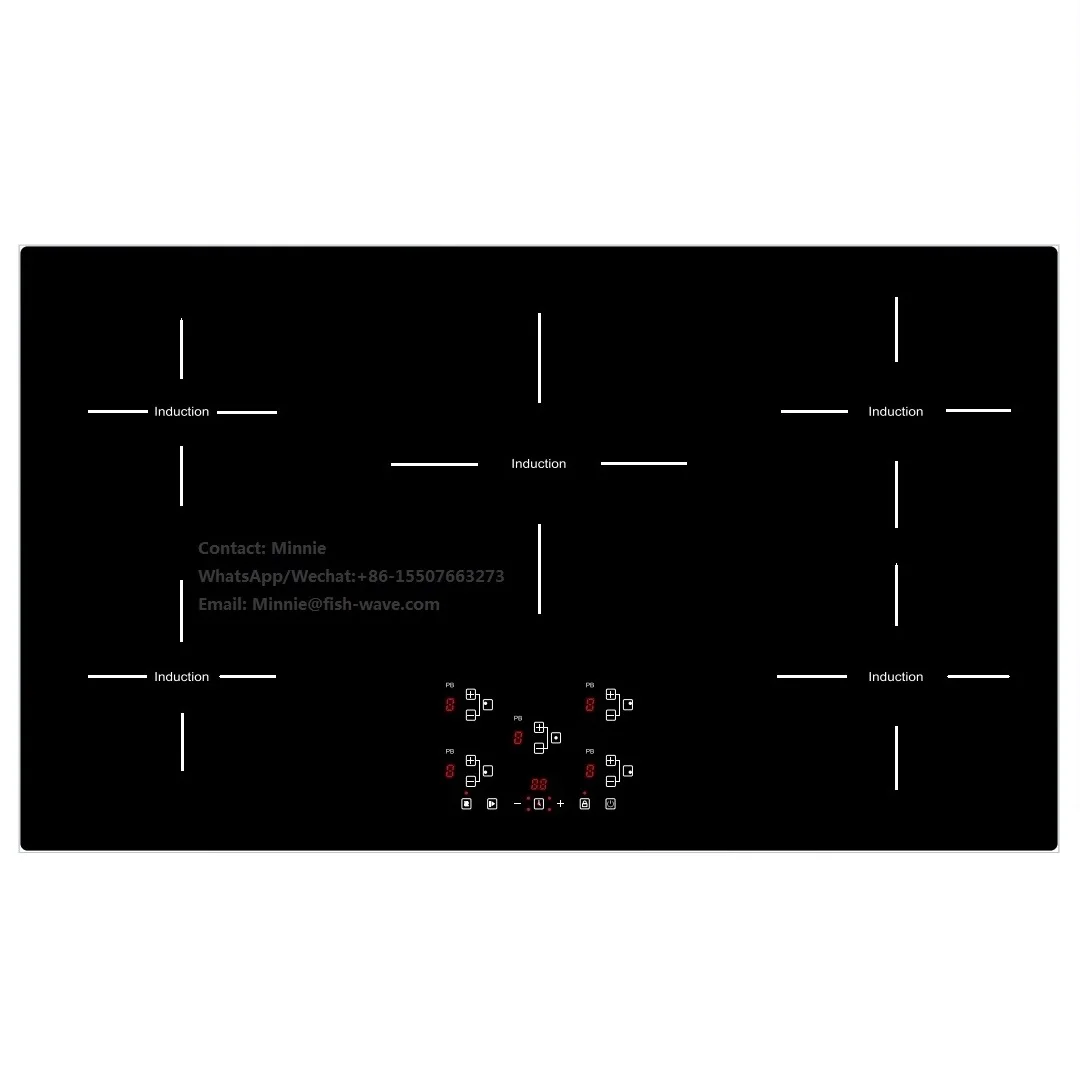 Кухня Остров 5 зон умный контроль пять горелок индукционная варочная панель/плита