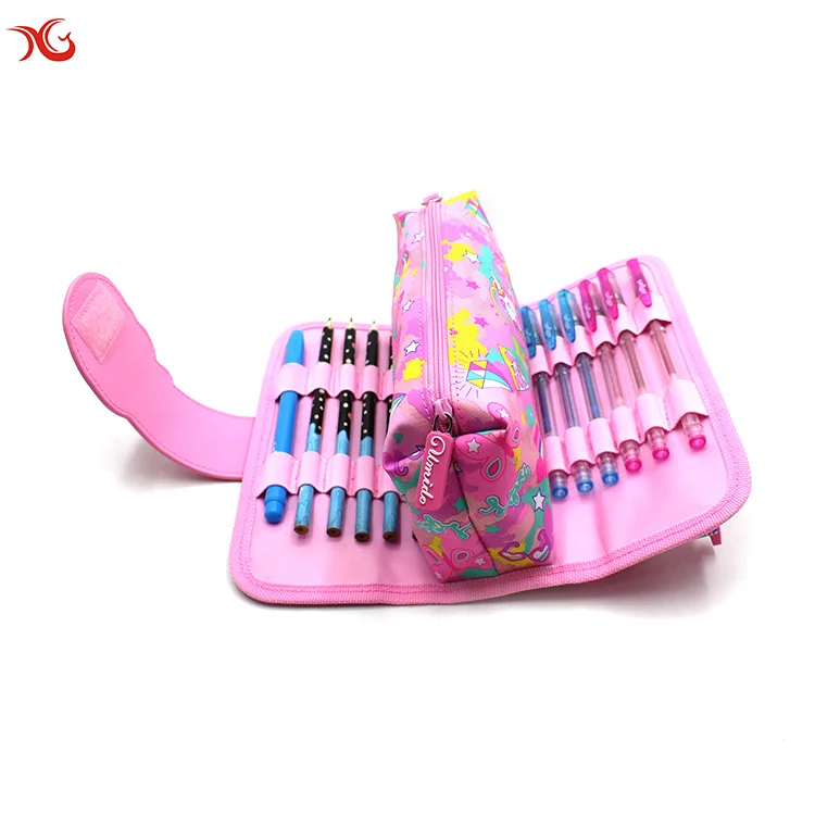 Smiggle Manufacturer Custom Portable Big School Pouch Pencil Case Pencil Pouches With Stationery For Girls