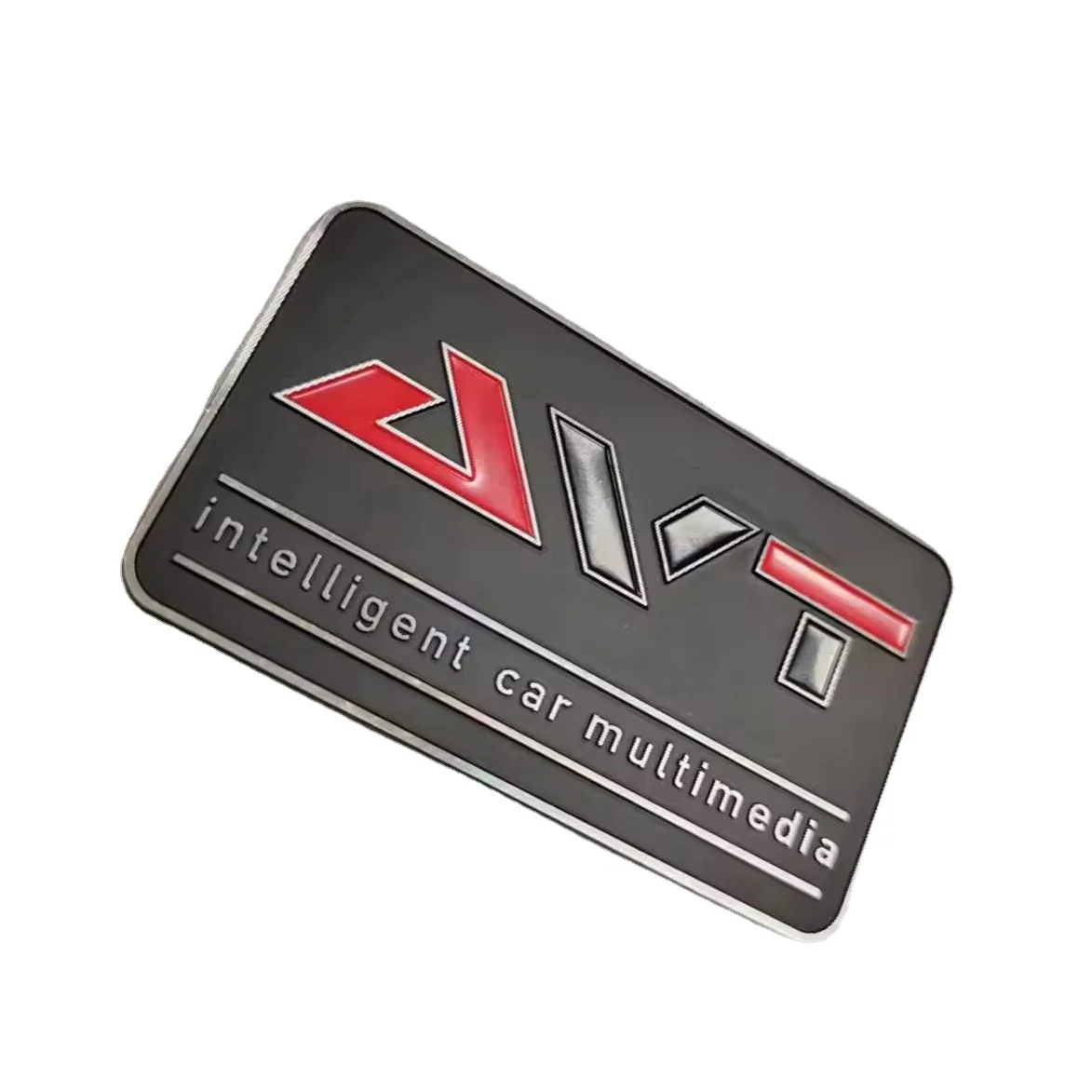 Custom Luxury Decorative Metal Name Plates Painted Auto Plate Aluminum Embossed Logo Nameplate
