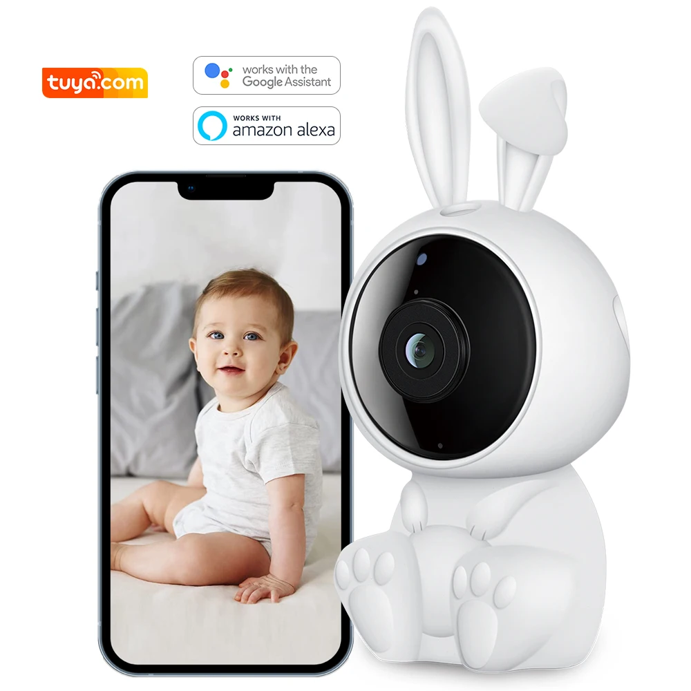 Kadonio Baby Wifi Home Security Cctv Camera HD 1080P Two-way Audio Ai Security Camera Wireless Baby Monitor