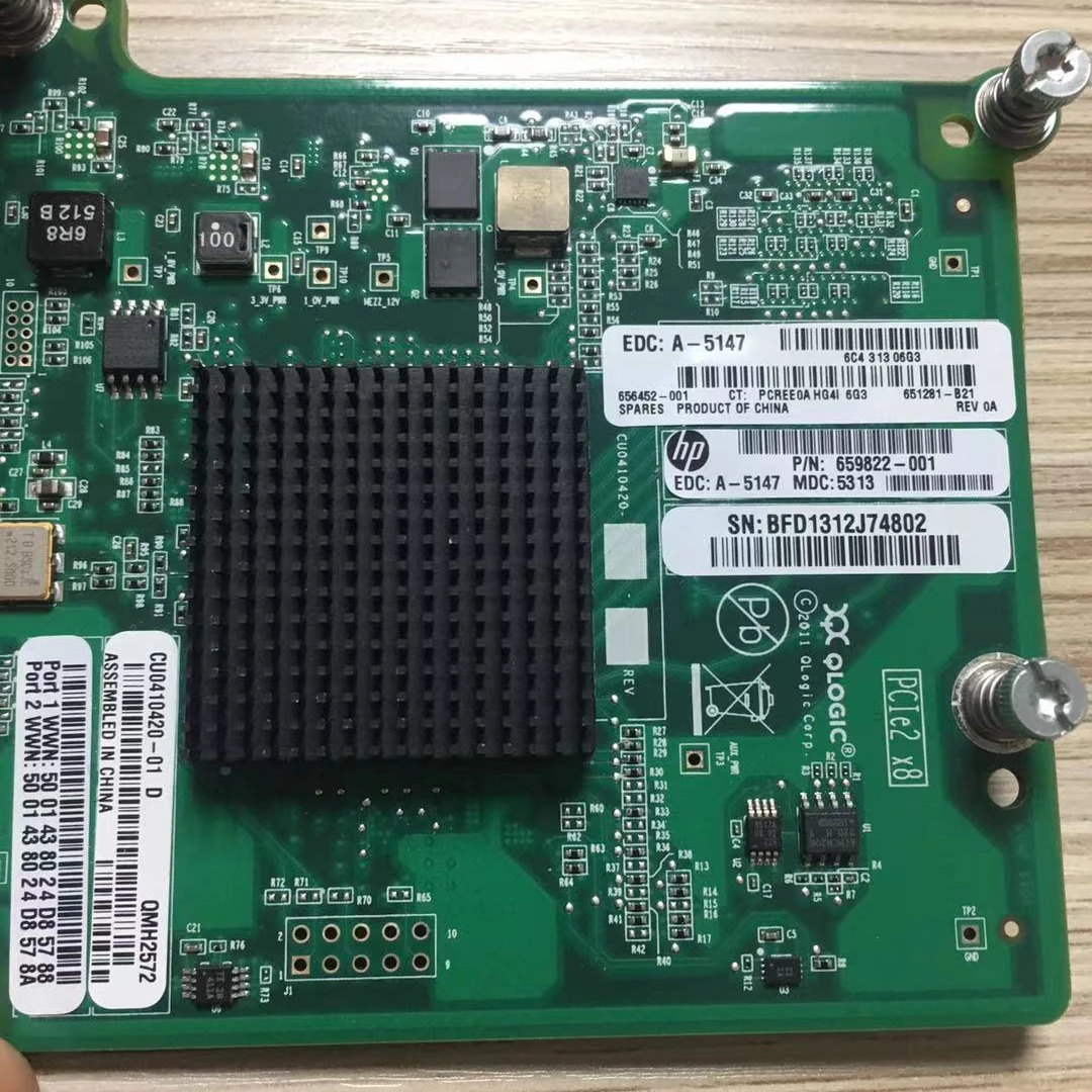 Карта HP BLc QLogic QMH2572 651281-B21 656452-001 659822-001 8Gb FC HBA