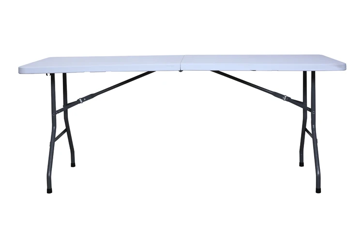 6ft plastic rectangle trestle table