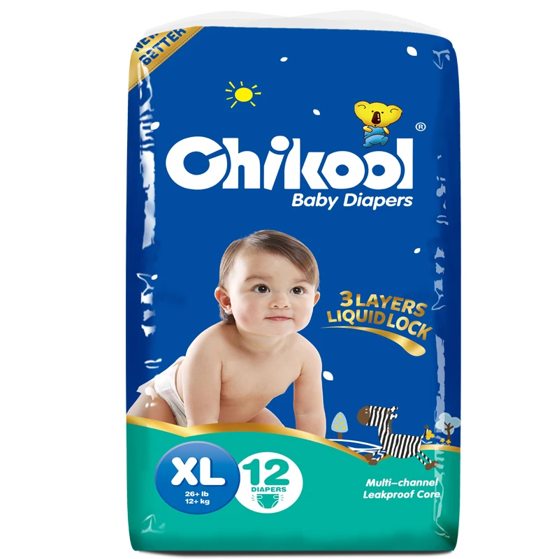 L size original quality super ultra dry SAP core baby diapers disposable diapers factory in China