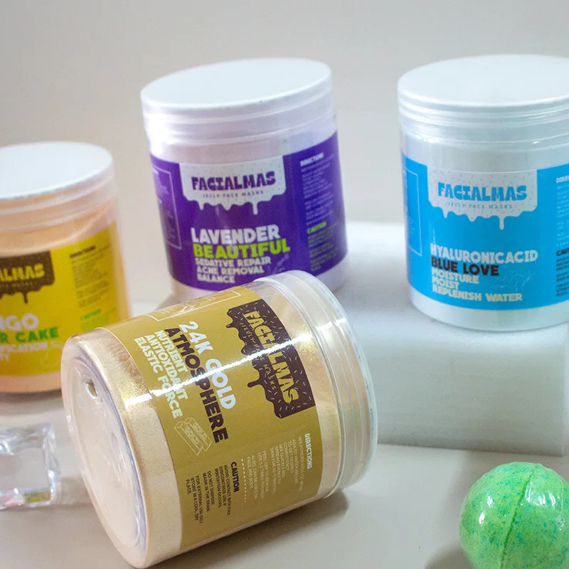 Whitening Mask Facial Powder Organic Natural lavender Clay Modeling Jelly Hydro Jelly Private Label Mask Powder