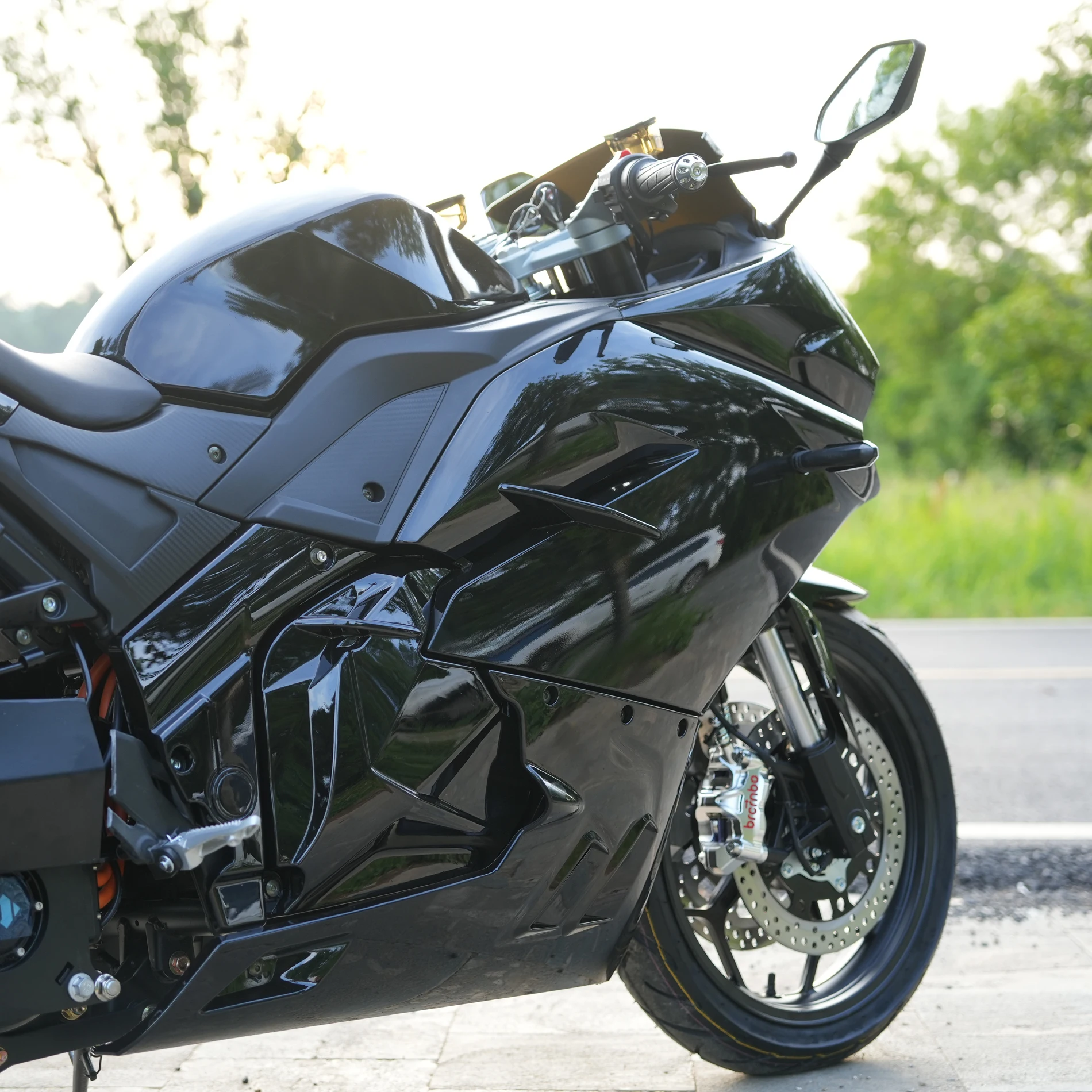 Powerful 3000W Electric Adult Motorbike Cheap Racing Moto Electrica Bike with 72V Voltage