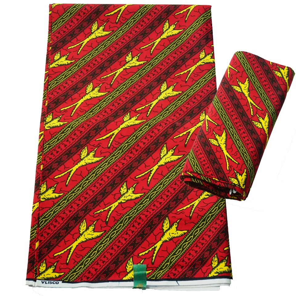 African Ankara Wax 6 Yards 100% Cotton Dutch Wax Print Wax Fabrics For Garment