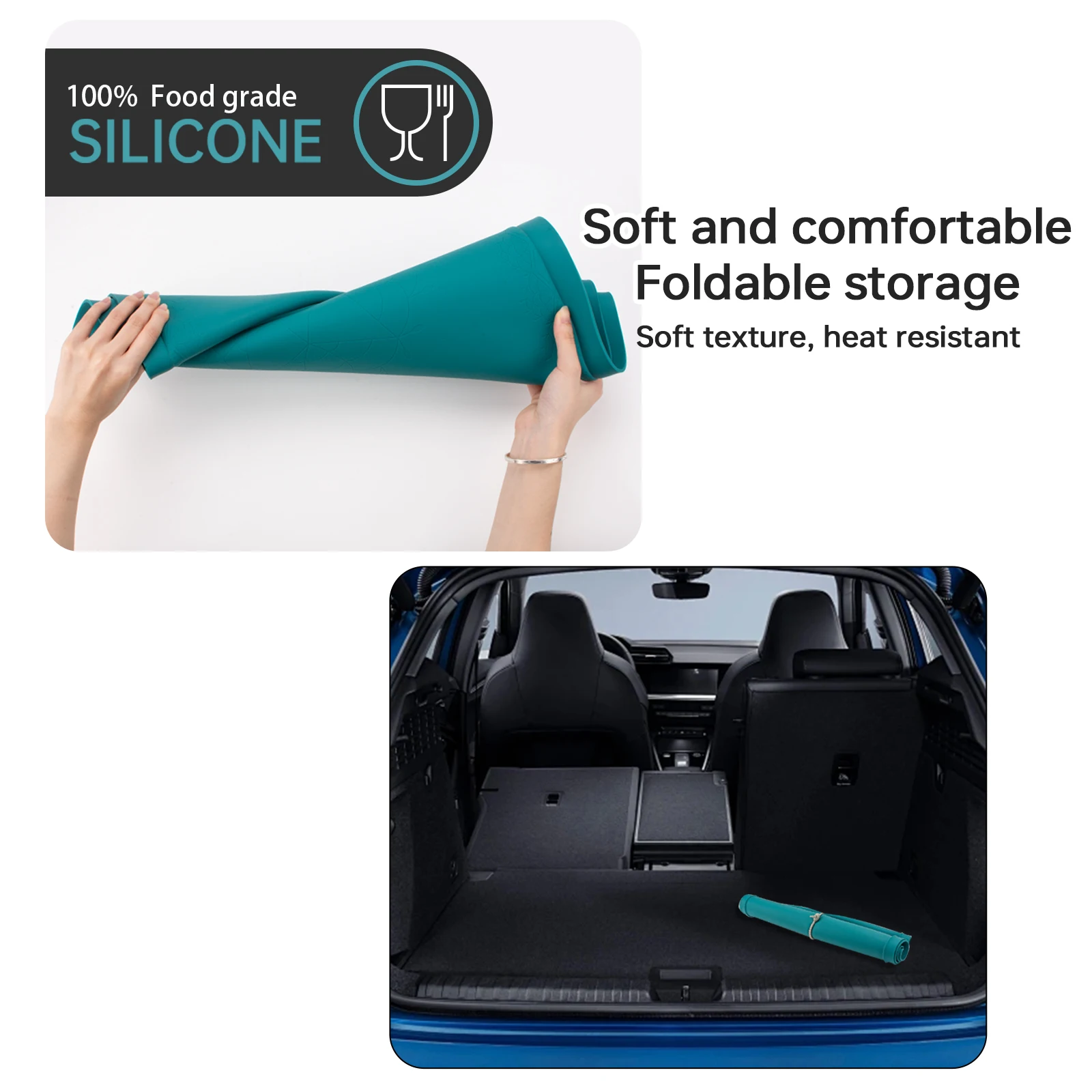 Высококачественные Нескользящие силиконовые автомобильные коврики на заказ для ног водонепроницаемый коврик багажника автомобиля