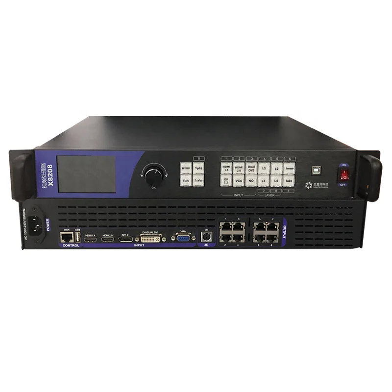 Видеопроцессор Linsn X100/X200/X2000/X8208/X8212/X8216 для панелей светодиодных дисплеев