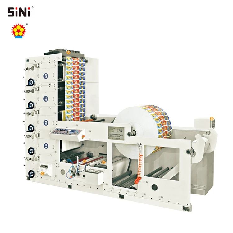 SINI Ry850 Paper Cup Printing Machine Flexo 5 Color Flexo Printing Machine Price