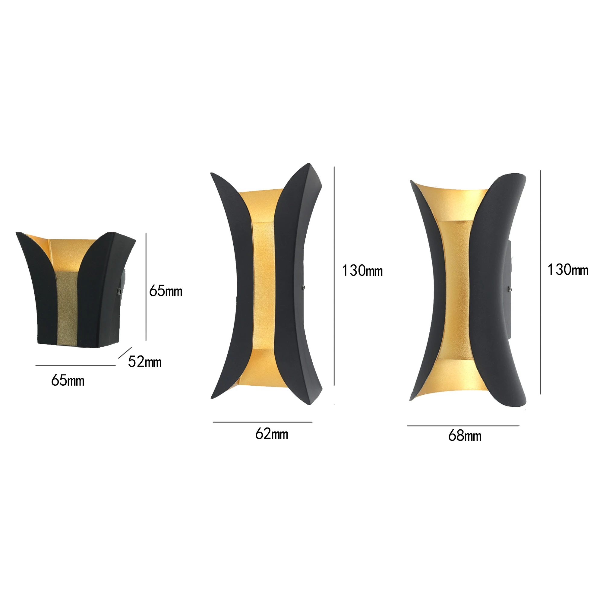 Indoor luxury decoration home bedroom 2w 4w 8w 220v aluminum bracket light modern external lighting led wall lamp