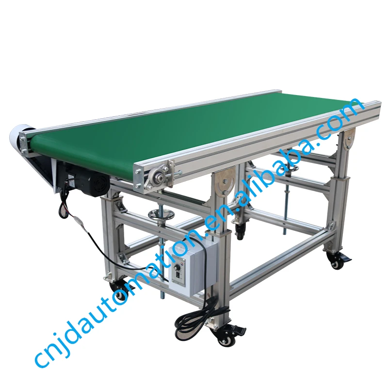 Portable small conveyor belt system small aluminium belt conveyor