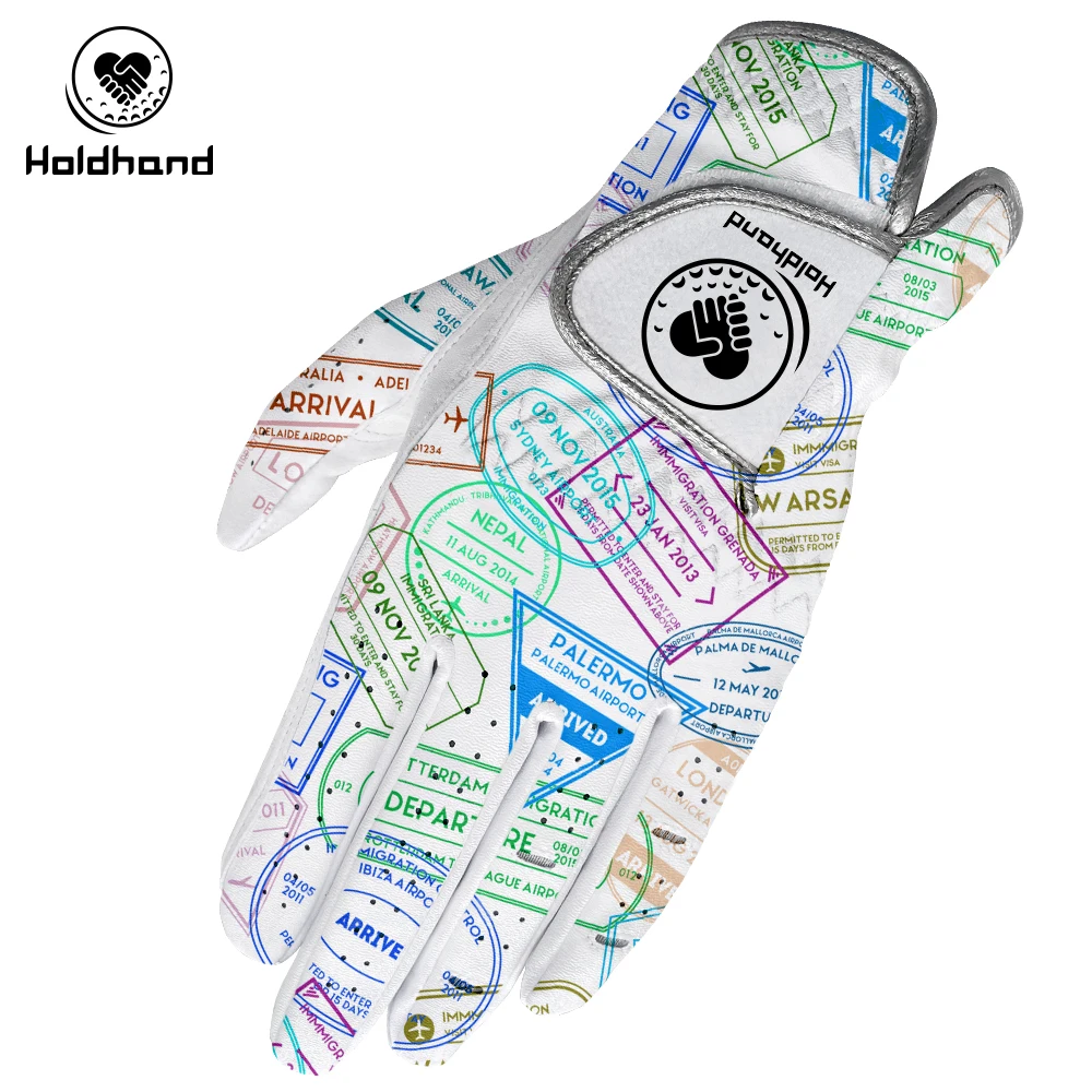 specifically designs   acceptable custom brand logo  designs  PU Leather Golf Gloves