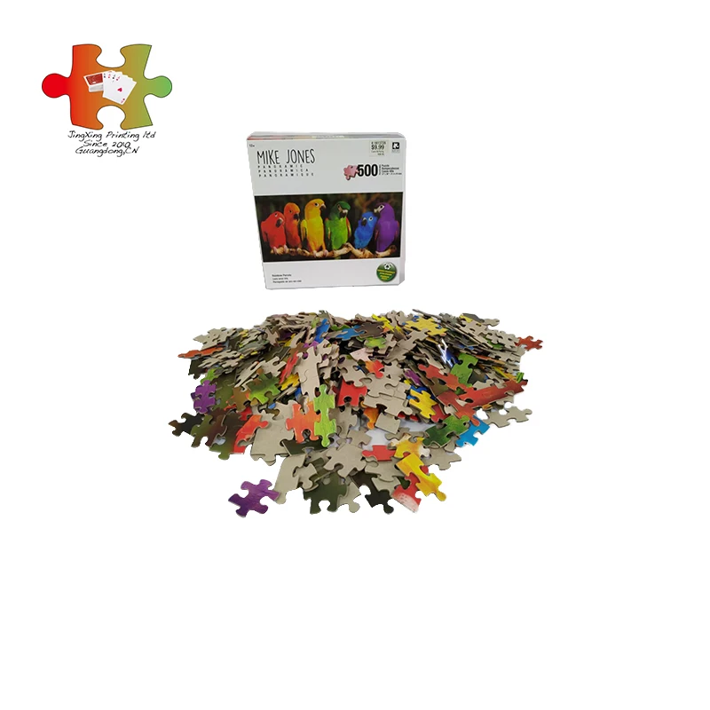 Manufacturers photo toy educational custom 500 piece jigsaw puzzle